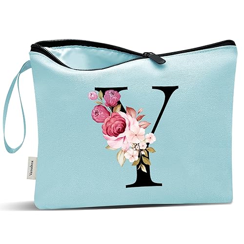 Vista 593 de Vavabox A-Z - Bolsa de maquillaje personalizada, regalos de cumpleaños para mujeres y madres, regalos para mejores amigas, bolsa de cosméticos