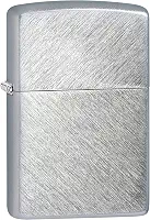 Zippo isqueiros cromados, Clássico, Brushed Chrome Herringbone Sweep