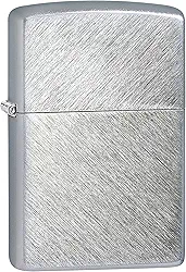 Zippo isqueiros cromados, Clássico, Brushed Chrome Herringbone Sweep