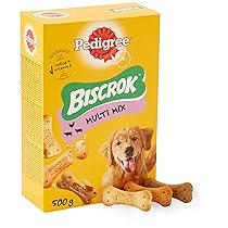 Pedigree Biscrok Multi Mix Snack, Biscotti per Cani, Croccanti, Senza Coloranti, 12 Confezioni da 500 g
