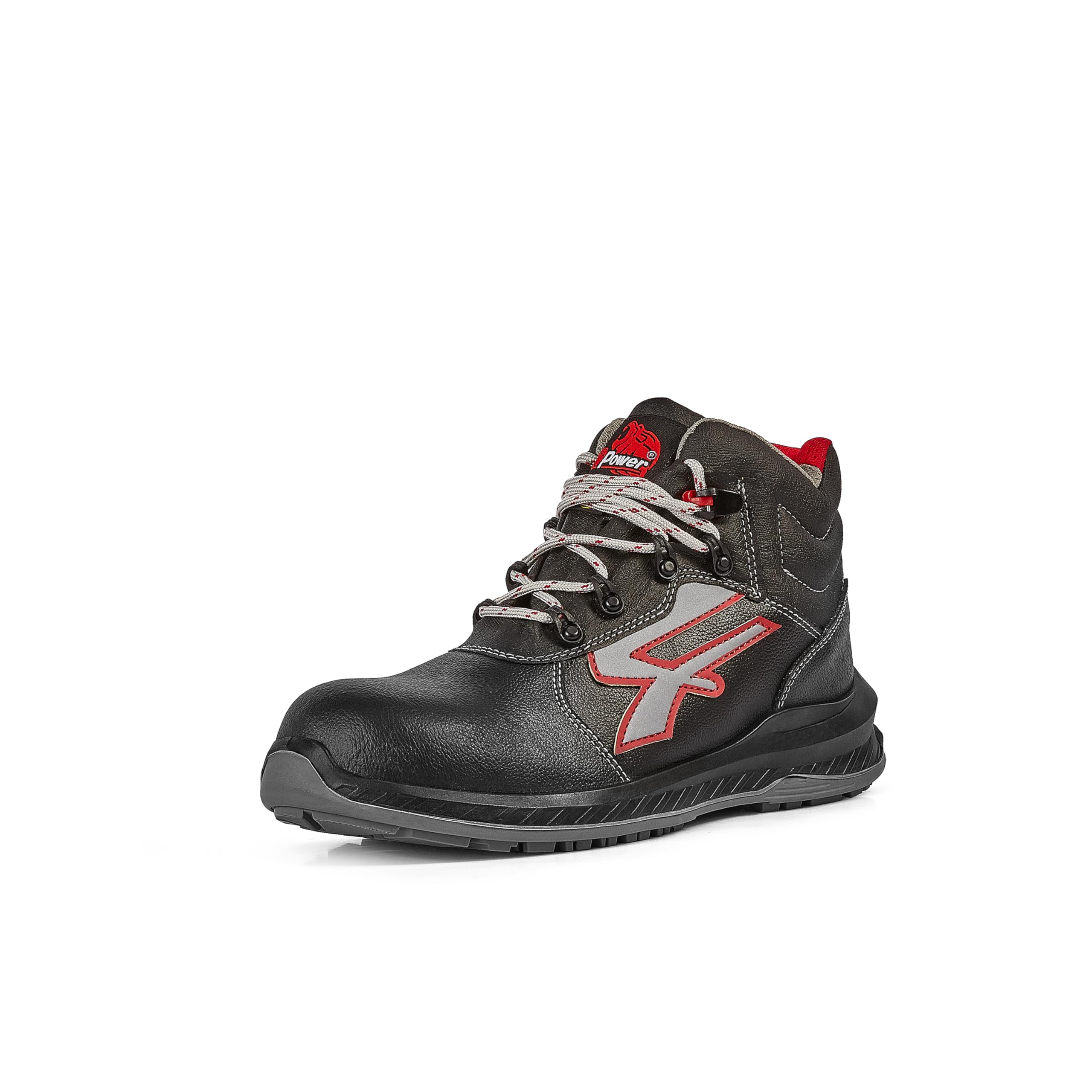 U-Power Red Industry® Boston, Scarpe Antinfortunistiche, Alte, Leggere E Flessibili, Antiperforazione, Antiperforazione, Con Inserto Infinergy, Con Puntale In Alluminio (Black_41)-image