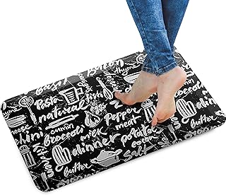 Anti Fatigue Mats for Kitchen Floor Kitchen Comfort Mat 3/4 in Cushioned Kitchen Mats for Standing Fatigue Mats for Kitche...