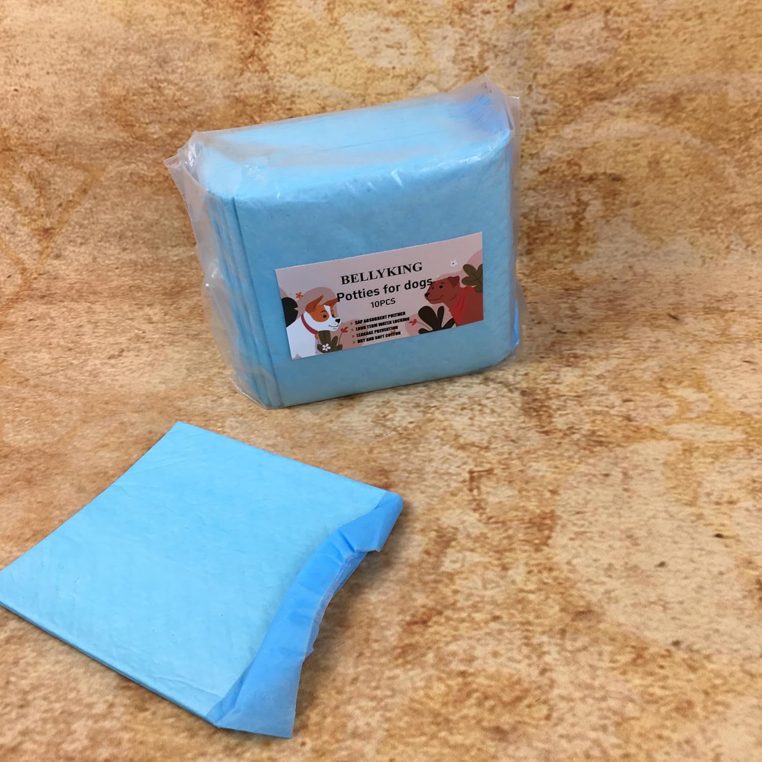 BELLYKING Potties For Dogs, Disposable Dog Training Pads, Super Absorbent Puppy Pee Pads for Housebreaking