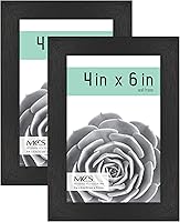 Vista 16 de MCS Gallery Essential - Marcos de fotos, juego de marcos de pared para galería de fotos, grano de madera natural, 8 x 8 pulgadas, paquete de 2