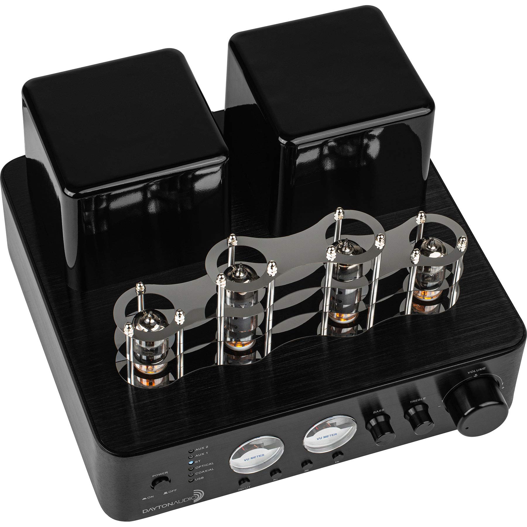 Dayton Audio HTA100BT Hybrid Stereo Tube Amplifier with Bluetooth, USB