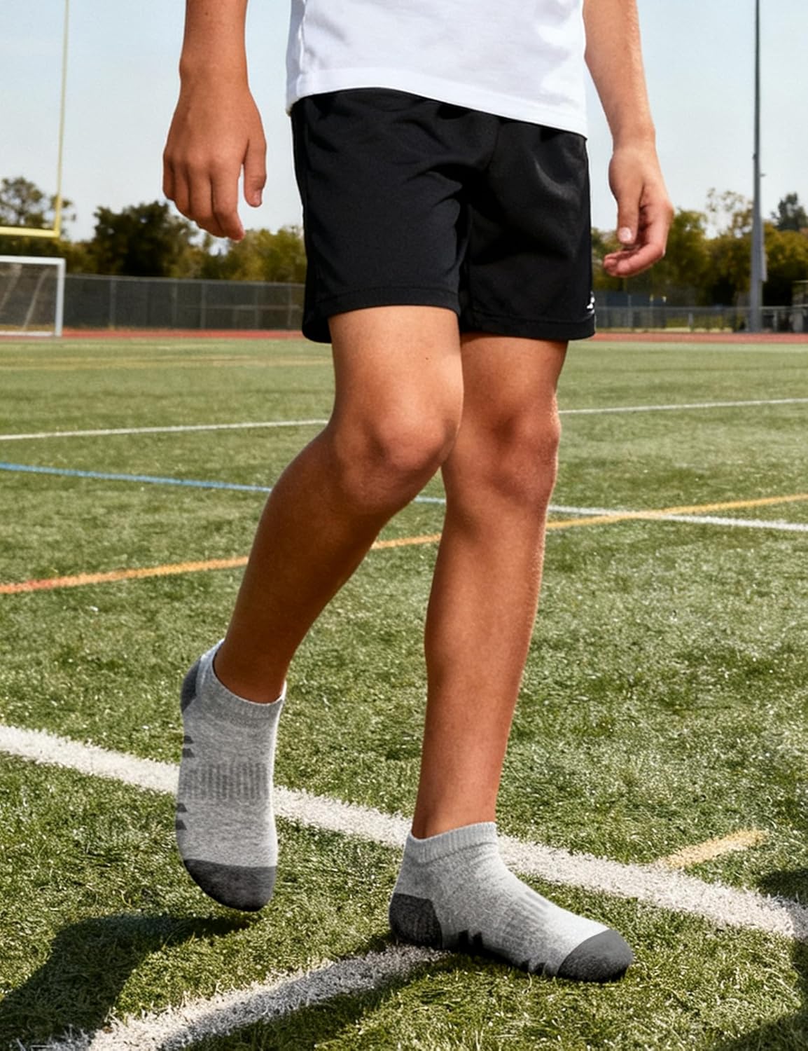 10 Pairs Boys Ankle Socks Kids Low Cut Half Cushioned Girls Cotton Socks - Image 7