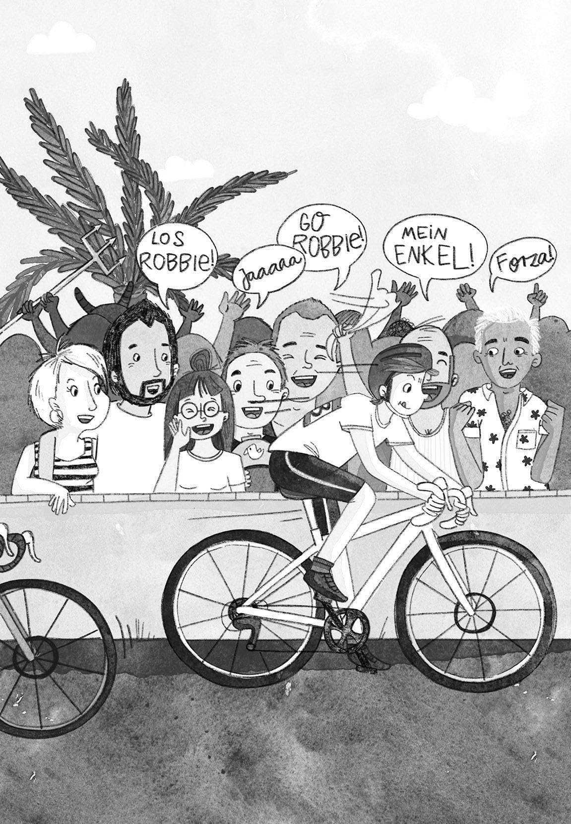 Rennracker Robbie beim Giro d’Italia