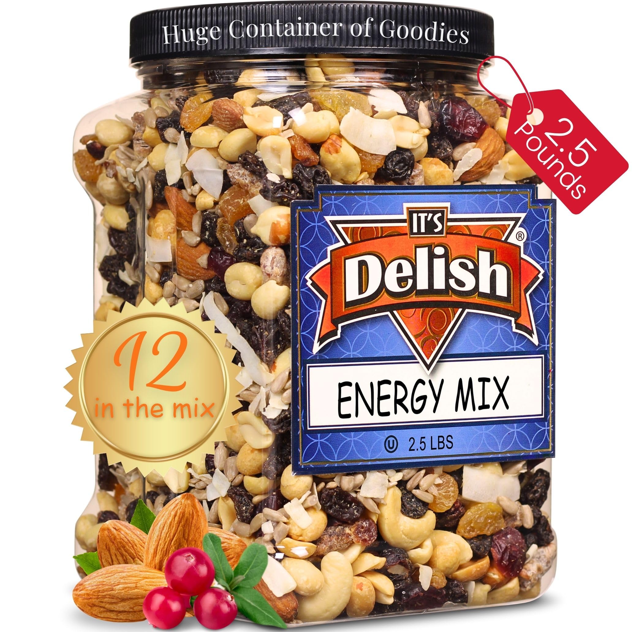特価 MIX 12枚＋1枚 Amazon.com: Energy Mix Fruit and Nut Trail Mix by Its Delish – 2.5