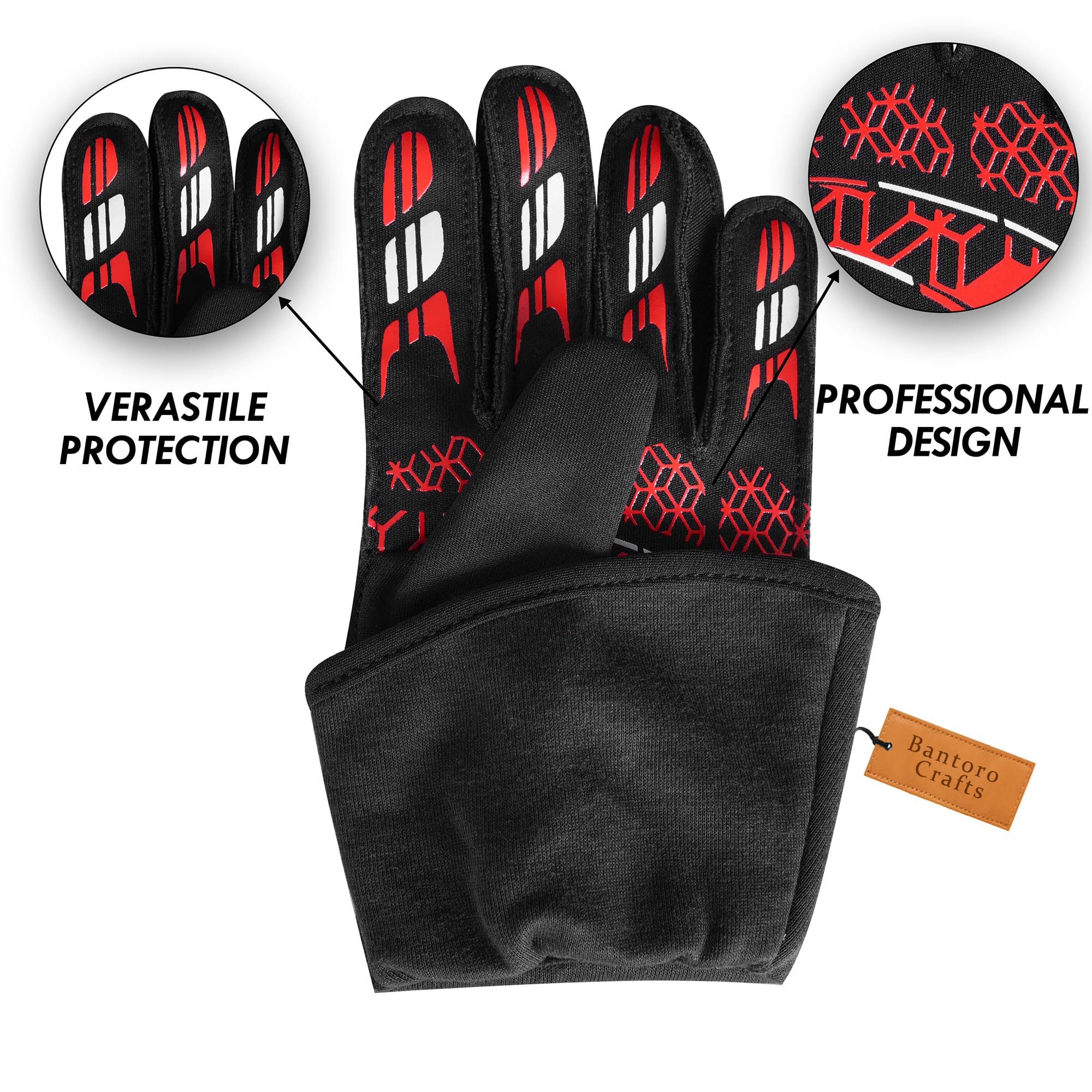 Gants de course Go Kart – Paume légère en silicone haute adhérence, coupe confortable pré-incurvée, polyester respirant, poignets élastiques – Équipement de karting intérieur et