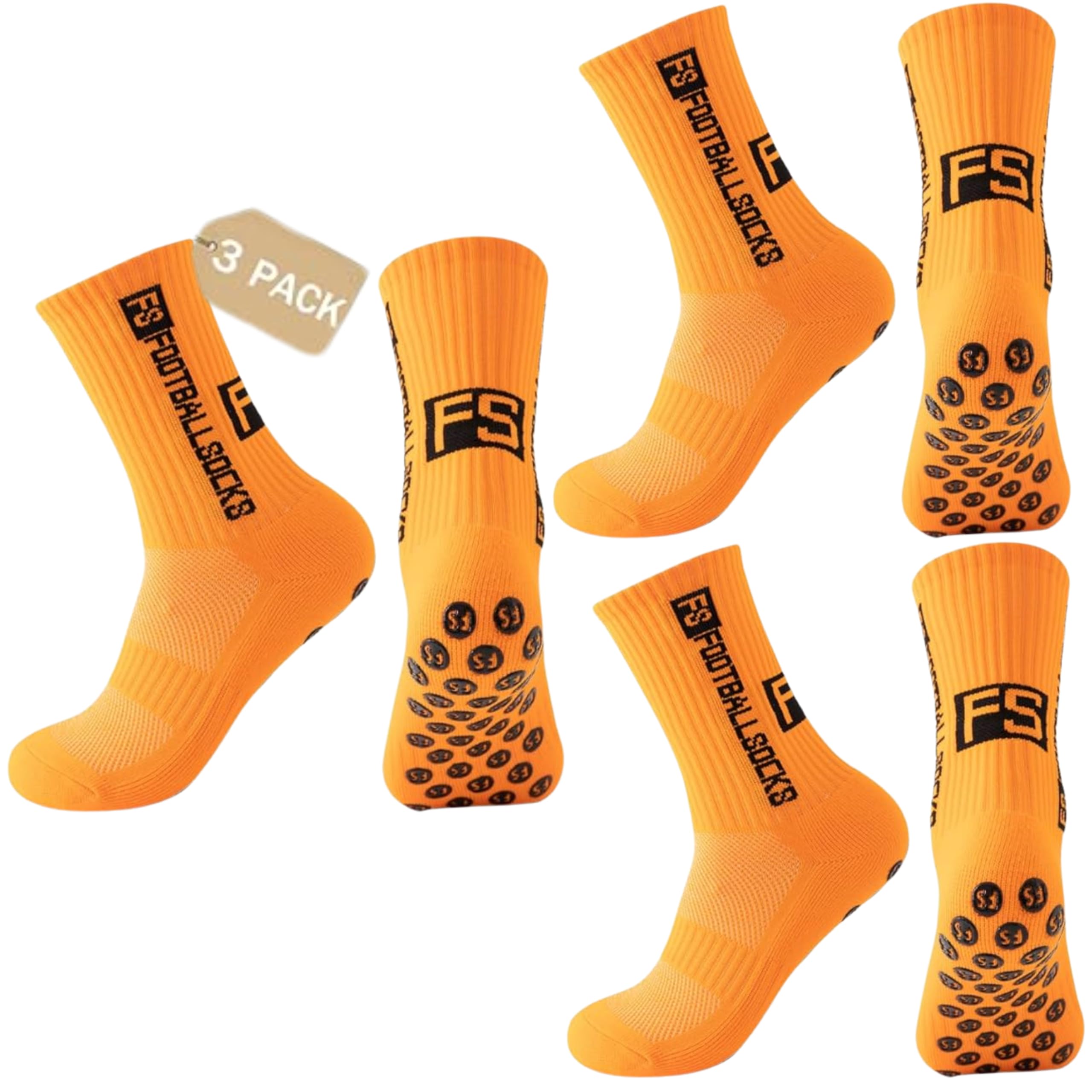 Football Men's Grip Socks, Soccer for Men, Women and Children, Free Size, Grip Socks Non-Slip Sports Socks for Basketball Running Cycling Tennis Marathon and Pregnant Lady-image-38