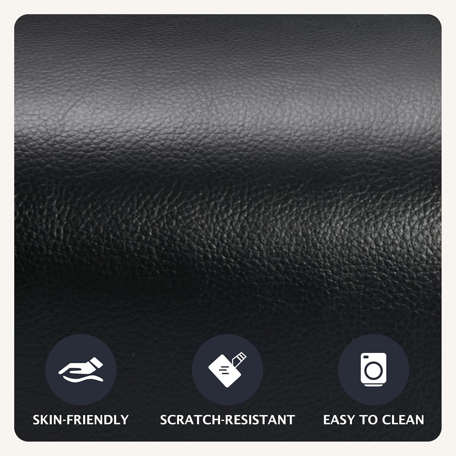 Oversized Swivel Rocker Recliner Sofa Chair with Heat and Massage, Big Recliner Sofa Chair for Living Room, 360 Degree Swivel Single Sofa with Cup Holders and USB Port(Leather, Black)