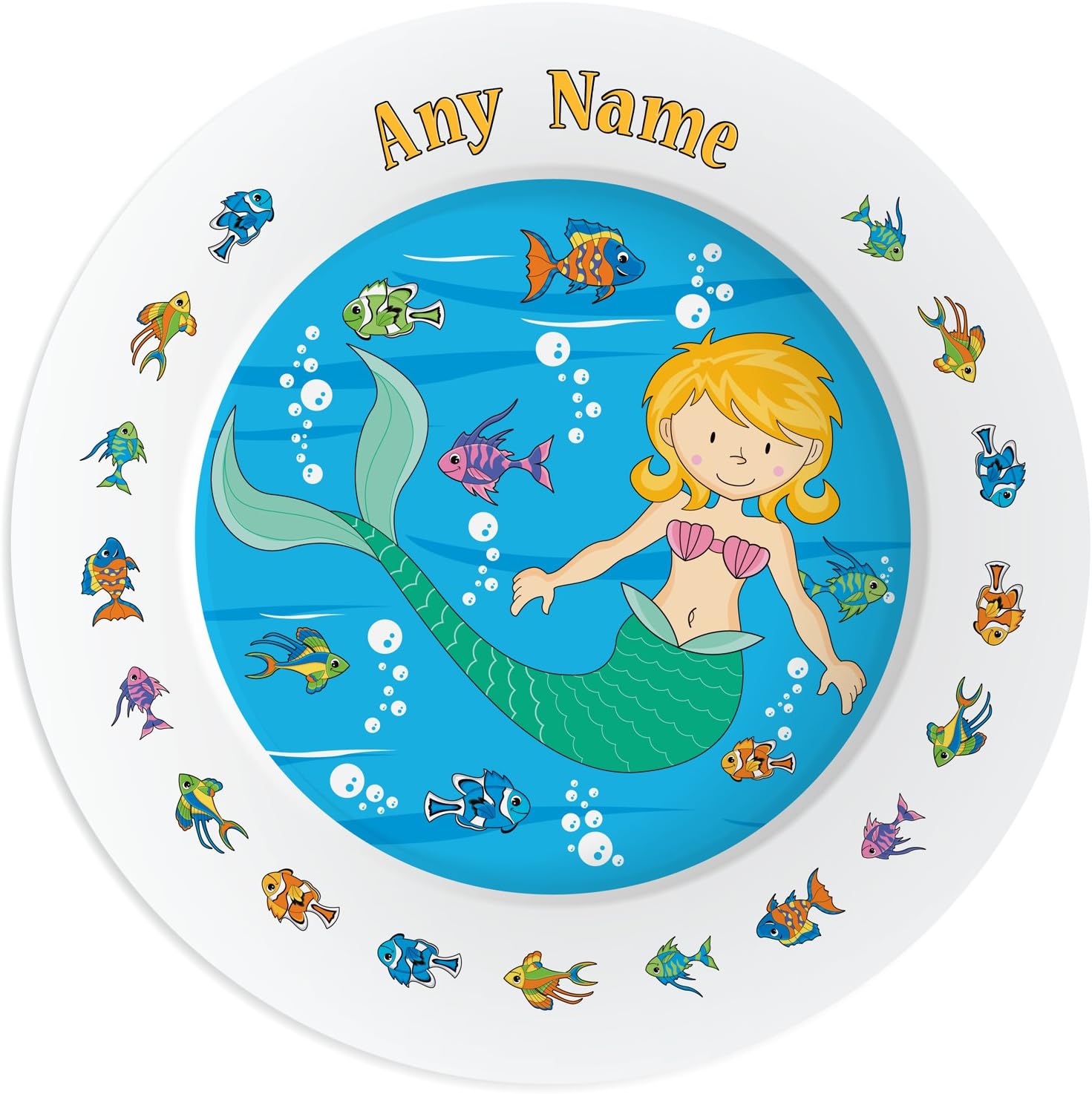 Little Giant Kids Personalised Ceramic Mermaid Plate