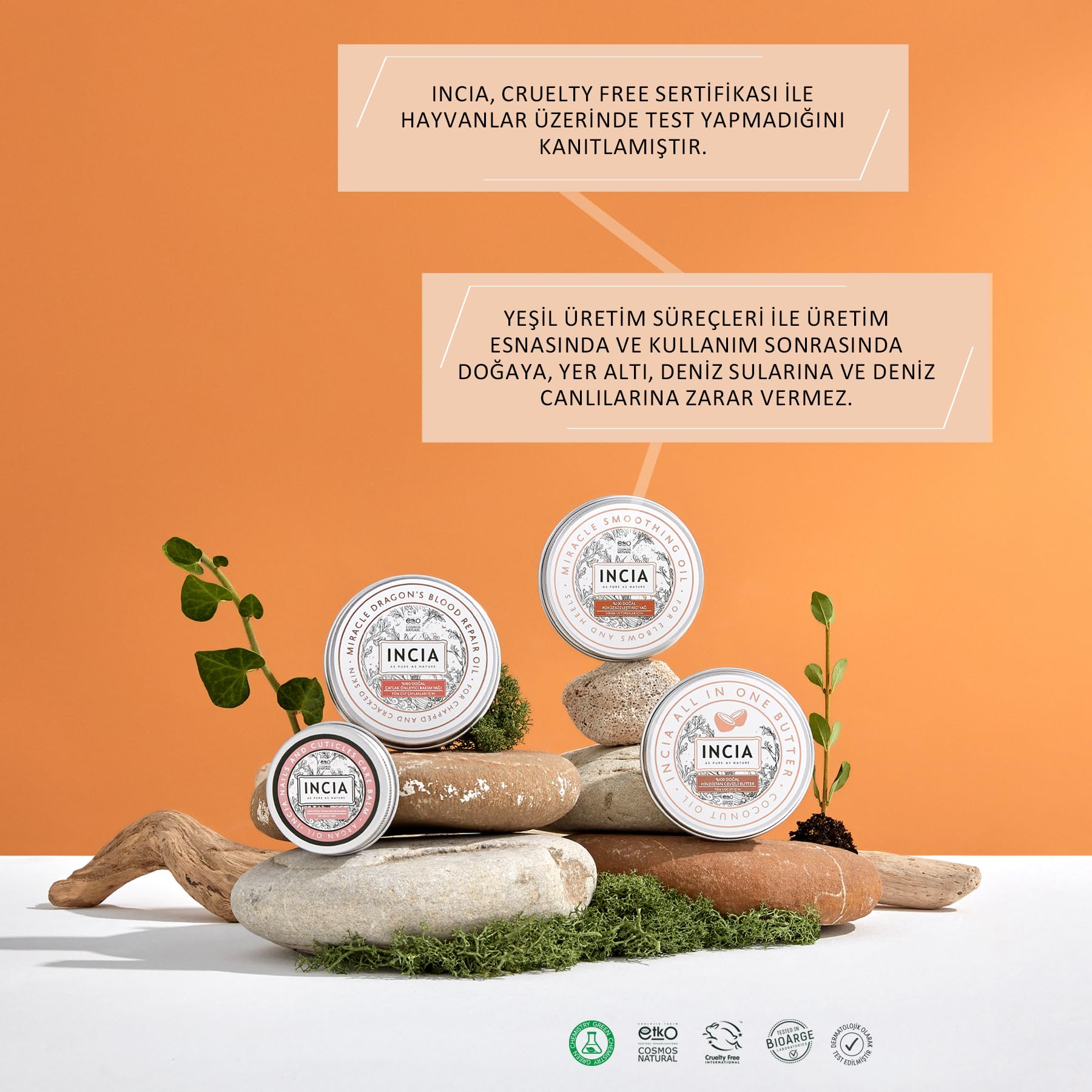 Incia%100 Pürüzsüzleştirici Yağ Dirsek ve Topuklar İçin 50ml