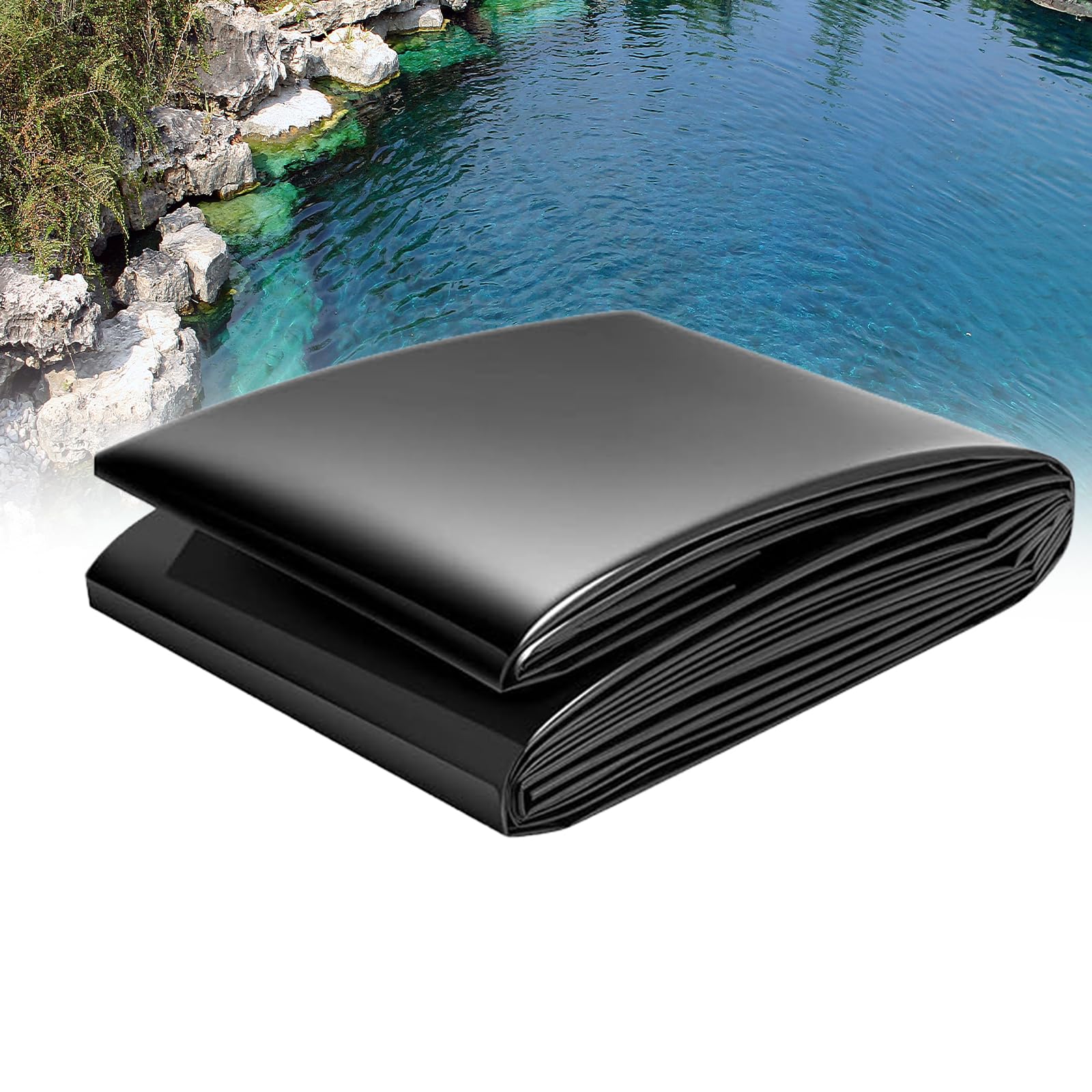 Pellicola per laghetto, Fodera Laghetto Flessibile per Piscina Giardino, Fodera Laghetto Flessibile per Piscina Giardino per Laghetti FontaneGiardini Acquatici e Cascate