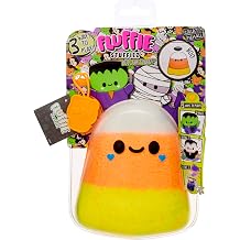 Fluffie Stuffiez Halloween Candy Corn Small Collectible Plush, Huggable ASMR Fidget DIY Fur Ring - Ultra Soft Fluff