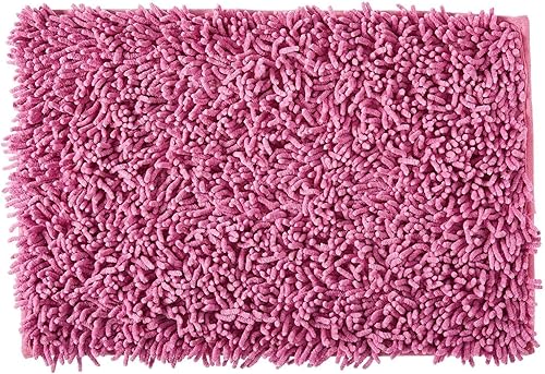Tache - Alfombras de baño para baño, felpilla de algodón rosa, pelo alto, 24 x 36 pulgadas, suave, absorbente, lanuda para todas las áreas, para Tache - Alfombras de baño para baño, felpilla de algodón rosa, pelo alto, 24 x 36 pulgadas, suave, absorbente, lanuda para todas las áreas, para