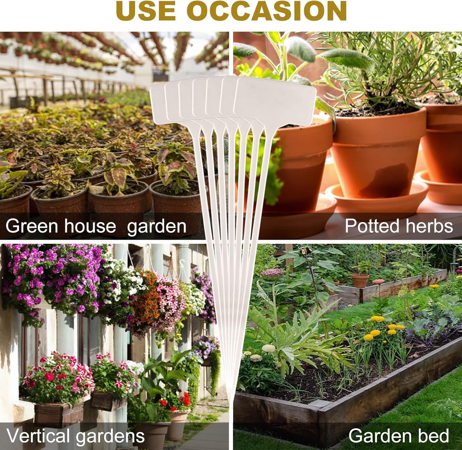 Plastic Plant Markers - Organize Your Garden -7 Plastic Plant Markers - Organize Your Garden -7