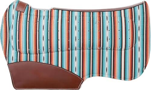 Showman 31" x 32" Balanced Built-up Serape Print Contour Saddle Pad