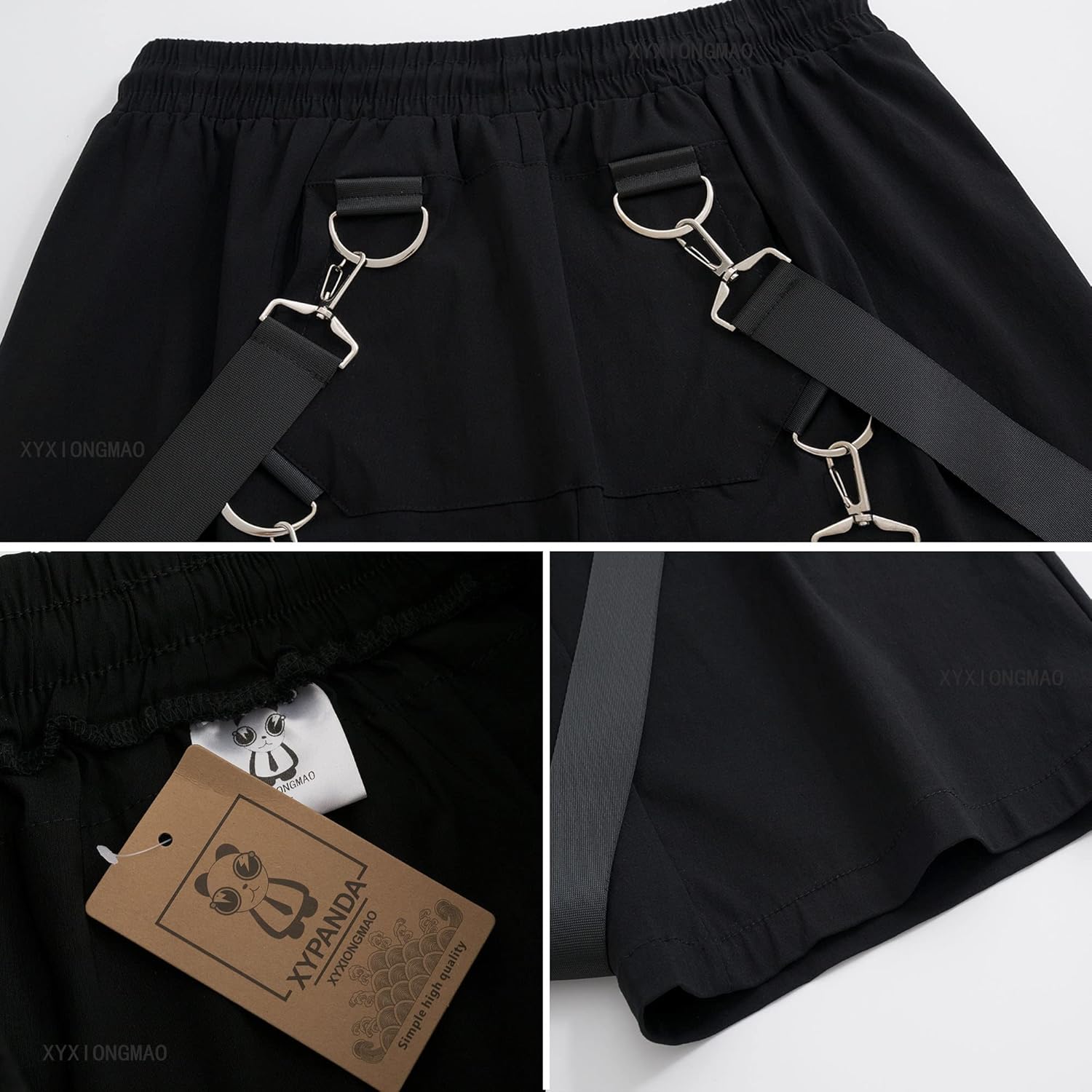 XYXIONGMAO Men's Shorts Techwear Sweatpants Slacks Hip Hop Streetwear Jogger Tactical Cargo Pants Overalls - Image 7