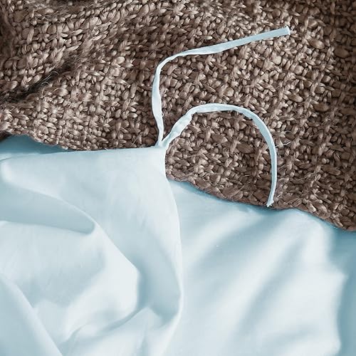 Miniatura 4 de L LOVSOUL Funda de edredón tamaño King, juego de ropa de cama de 3 piezas, 1 funda de edredón de algodón de 106 x 90 pulgadas y 2 fundas de