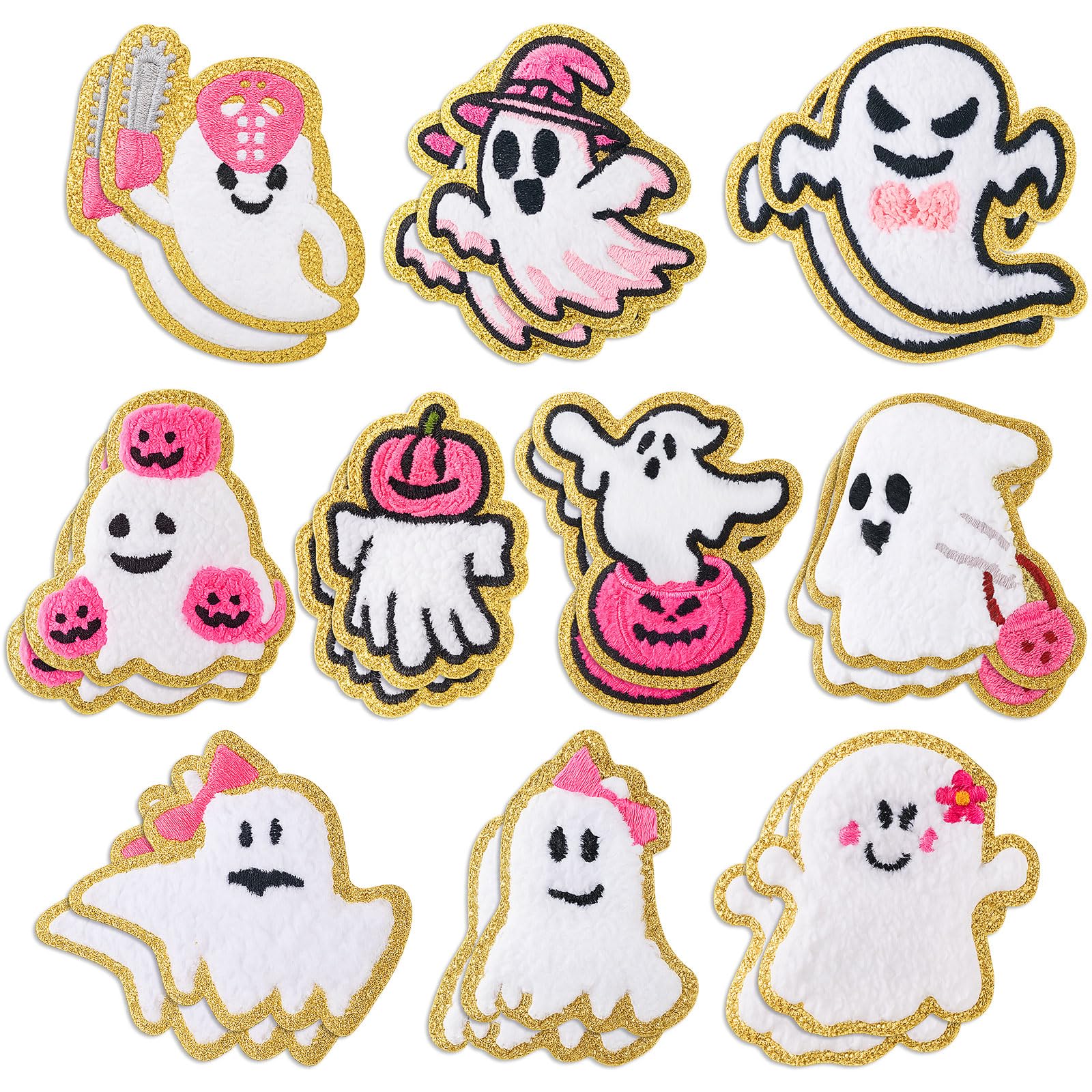 Écussons de rechange Halloween pour réparer un jean troué ou décorer un sac