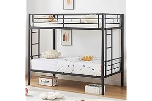 Industrial Style Twin Over Twin Bunk Bed