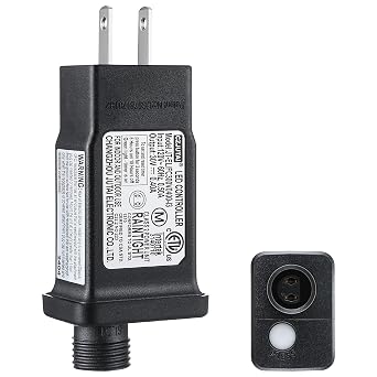 30V/29V LED Power Supply, Class 2 Power Supply for Christmas String Light Decorations, 12W 8 Mode Light LED Transformer Replacement for Christmas Plug, Waterproof Plug Adapter1 Pc