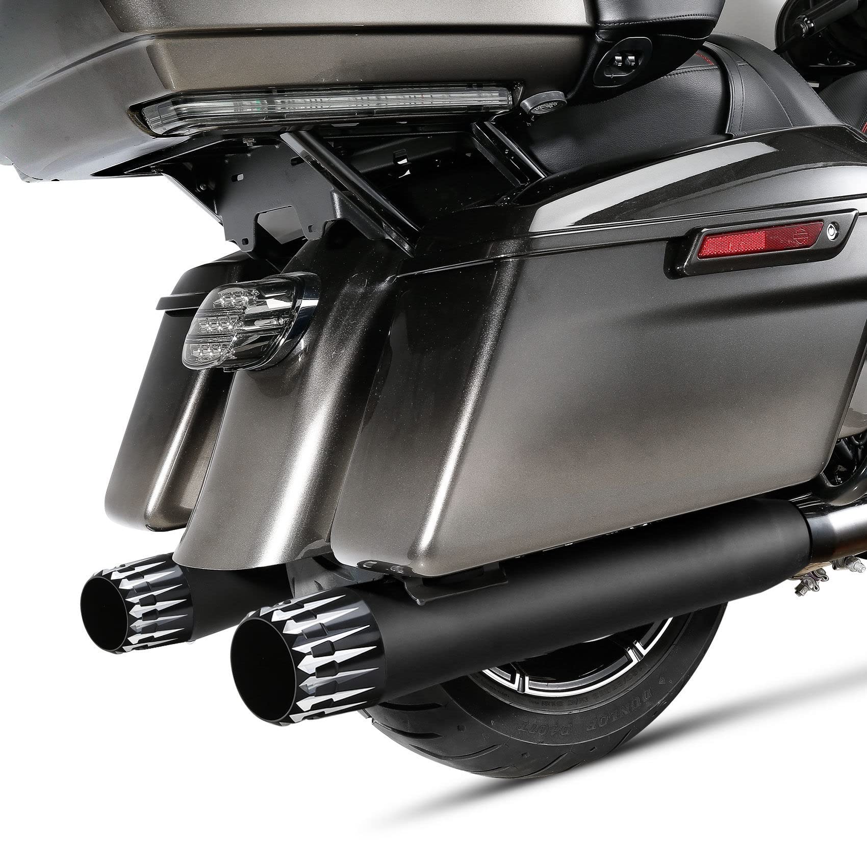 Slip On Dual Silenziatori Di Scarico Tubi Parti Del Motociclo Per Harley Touring Electra Glide Road King 2017-2020 2021 2022