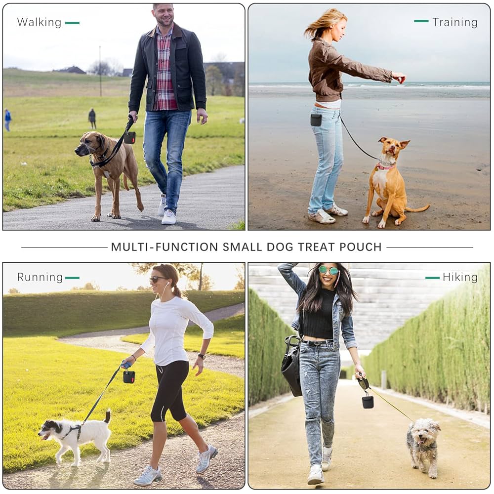 Borsa Snack Per Addestramento Cani Aemiao - Con Chiusura Magnetica E Moschettone - Foto 10