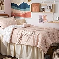 Vista 215 de Bedsure Juego de edredón de tamaño Queen, color lavanda, lindo, floral, regalo para mujer, 3 piezas, 1 suave edredón reversible con flores y 2