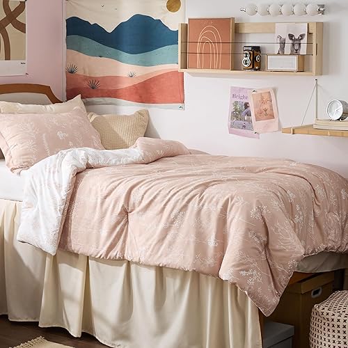 Miniatura 215 de Bedsure Juego de edredón de tamaño Queen, color lavanda, lindo, floral, regalo para mujer, 3 piezas, 1 suave edredón reversible con flores y 2