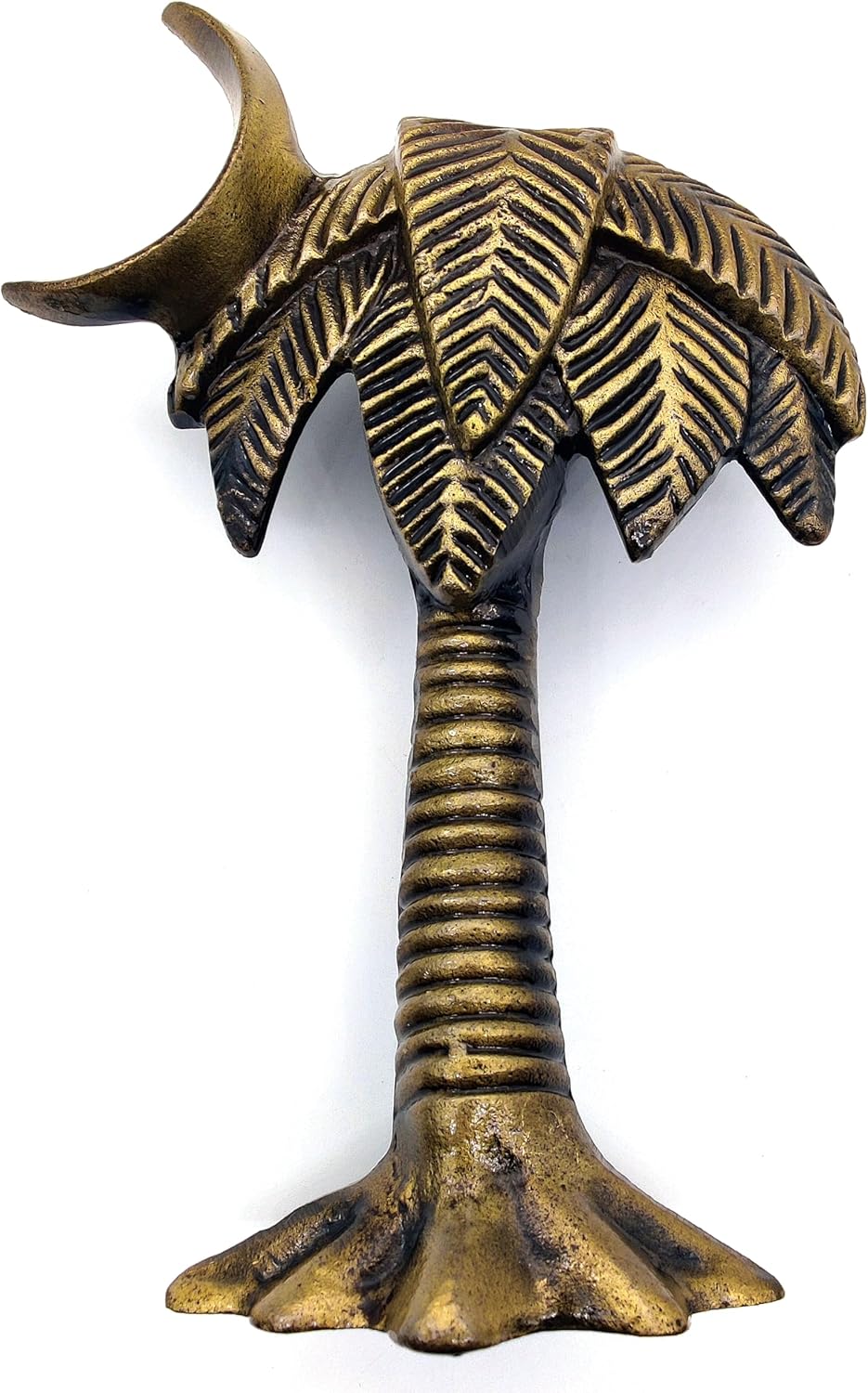 Antique Palm Tree Door Knocker, Bronze Finish cast Iron Handcrafted Door Knocker Decorative Hardware for Doors