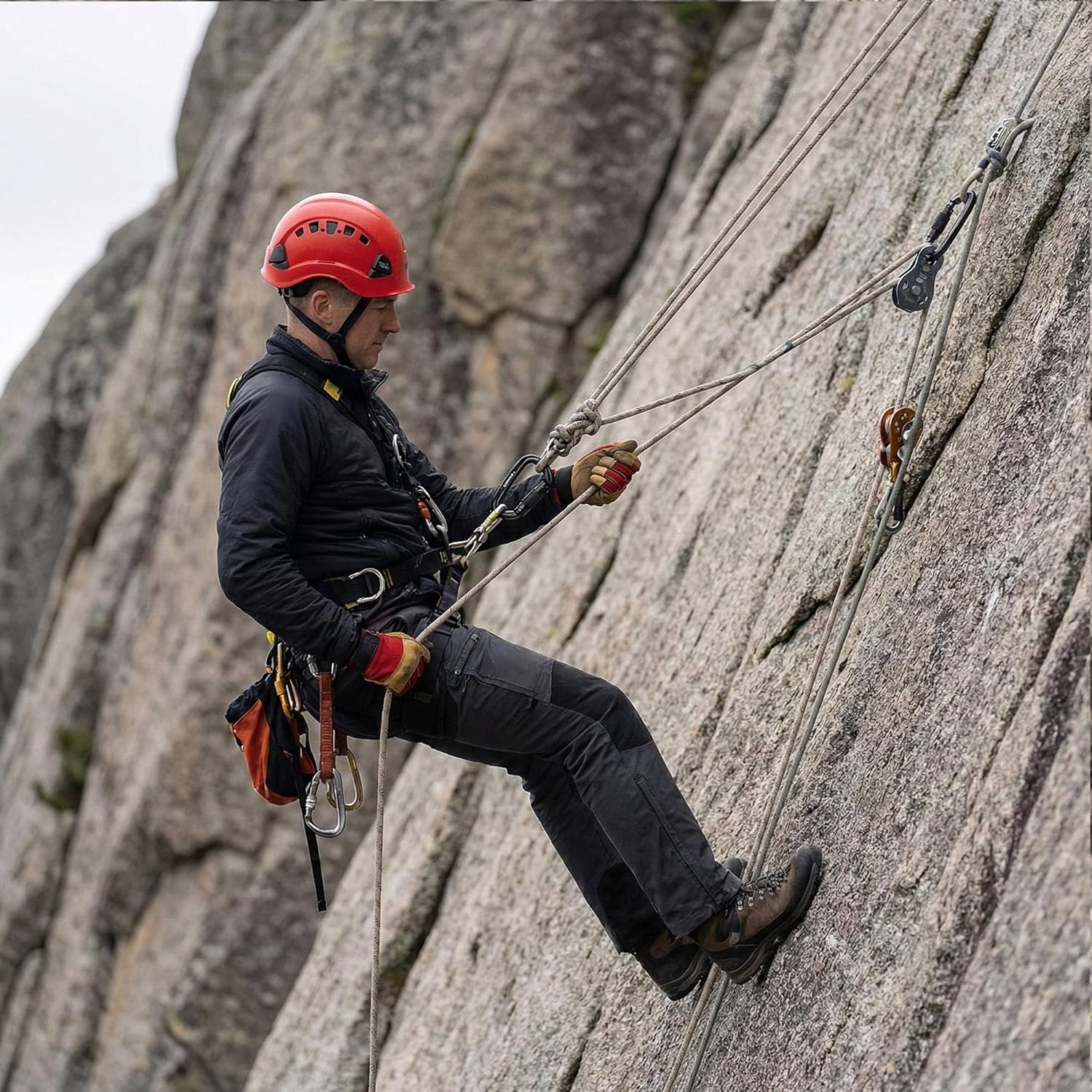 4" Auto Locking Climbing Carabiner, 26KN/ 5728lbs Large Carabiner Clips, UIAA Certified Heavy Duty Caribbean Clips for Rock Climbing, Camping, Hammock, Rescue, D Shaped Twist Lock - Image 4