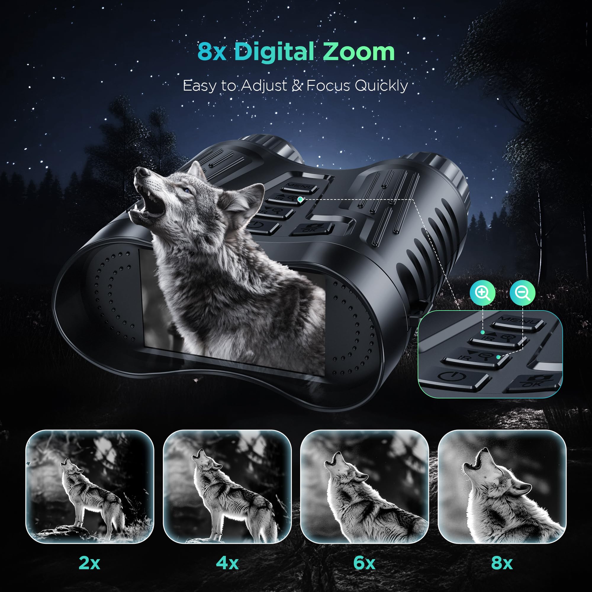 4KビデオカメラULTRALD NIGHT VISION Amazon.com: 4K Night Vision Goggles Binoculars - Infrared Night