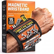 Stocking Stuffers for Men Magnetic Wristband: Holds Drill Bits with Strong Magnets - Dad Husband Grandpa Father's Day Christmas Birthday Gifts, Gadgets for Mechanic Handyman Garage Home Improvement