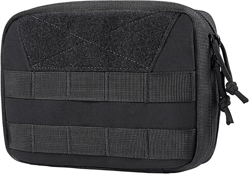 Miniatura 27 de OneTigris MOLLE Pouch, Tactical Admin Pouch Belt EDC Tool Organizer Zippered Utility Waist Pack 7.5"x5"x2" Camocolor