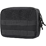 OneTigris MOLLE Pouch, Tactical Admin Pouch Belt EDC Tool Organizer Zippered Utility Waist Pack 7.5x5x2