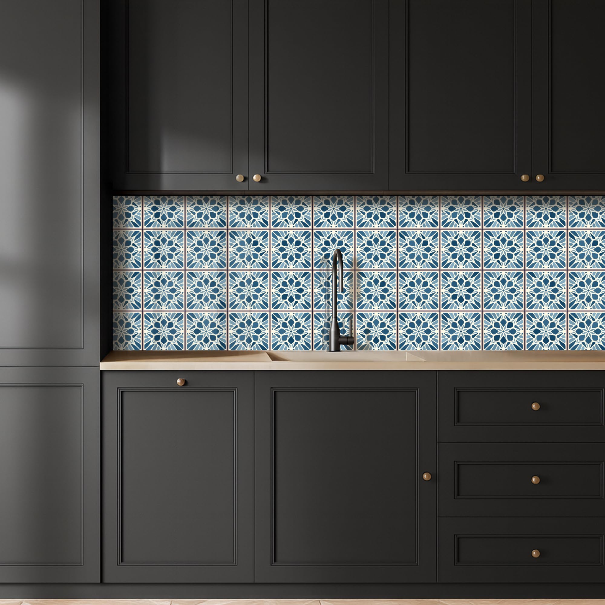 KitchenYeah© Paraschizzi Cucina Adesivo 60x250 cm Pannello Parete per Paraspruzzi Adesivi Muro Piastrelle - Vintage - Motivi