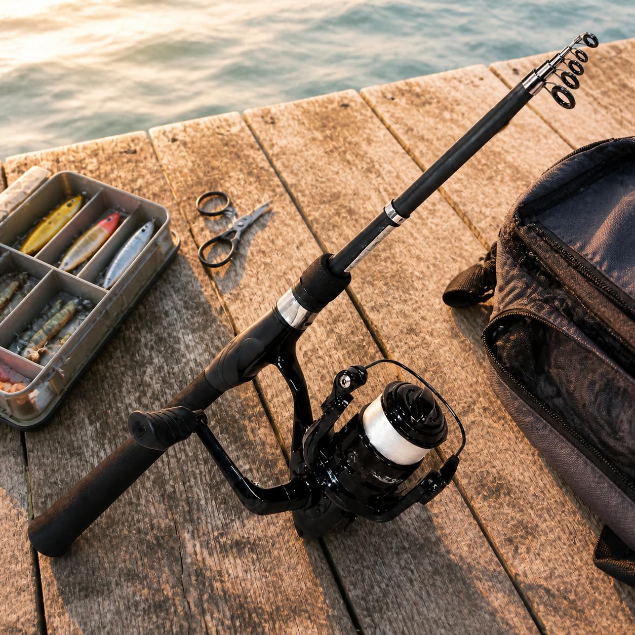 Canna da Pesca Telescopica Set Completo