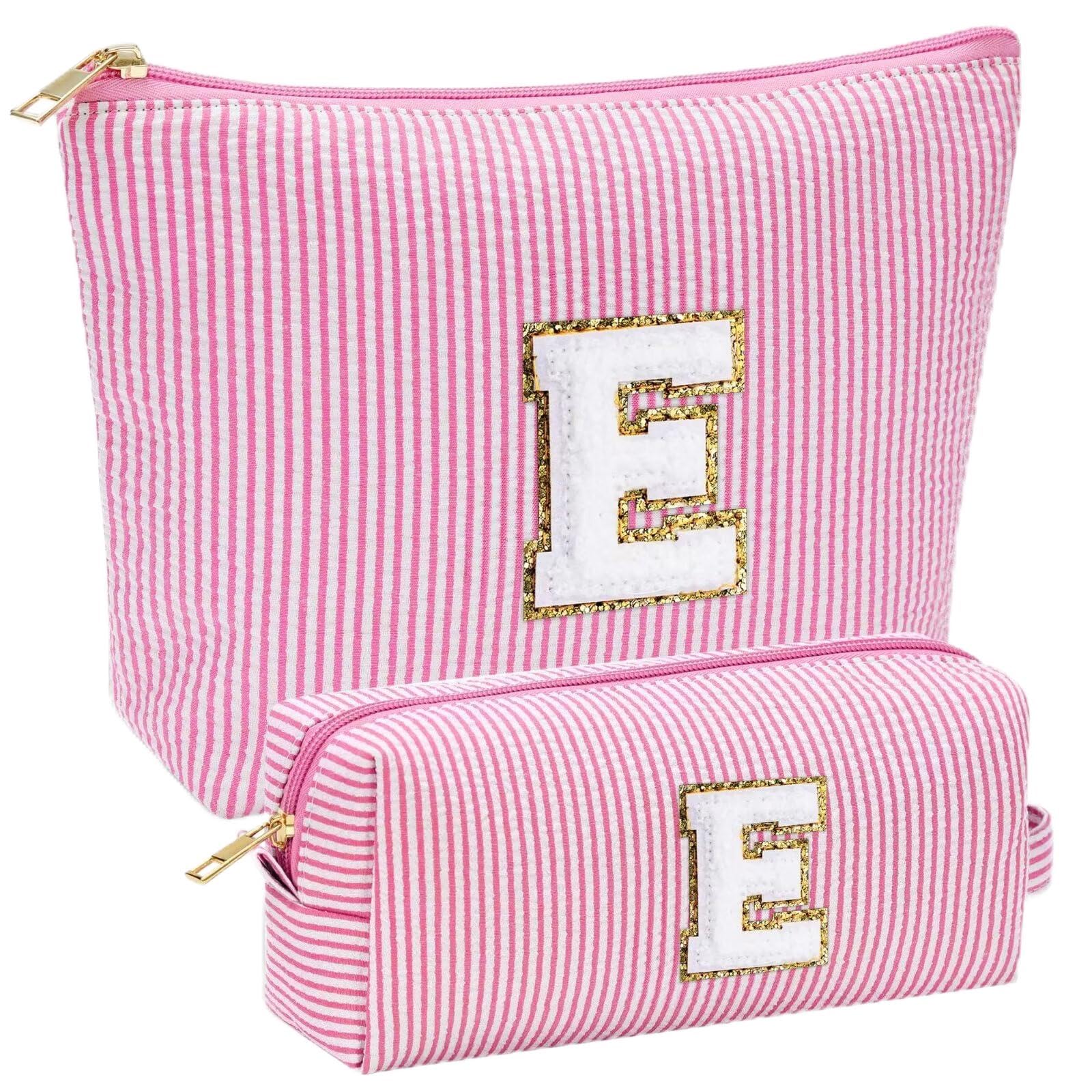 YOOLIFE Geschenk Mädchen Damen - Kosmetiktasche Damen Reise Make up Tasche Schminktasche Mädchen mit Buchstaben, Geburtstagsgeschenk für Frauen Teenager Mädchen Freundin Schwester Mama