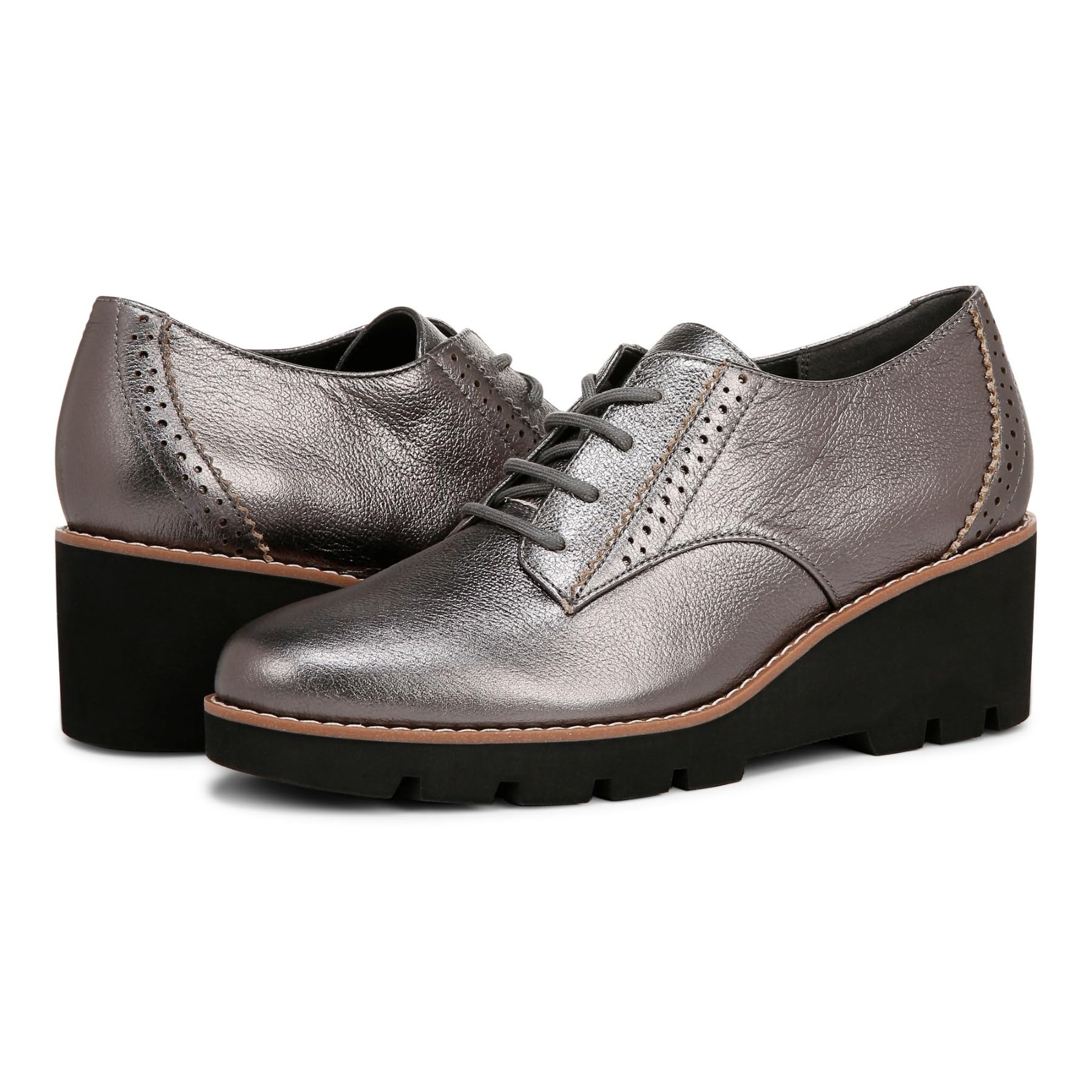 Vionic Anaheim, scarpe da donna con zeppa Oxford Derby