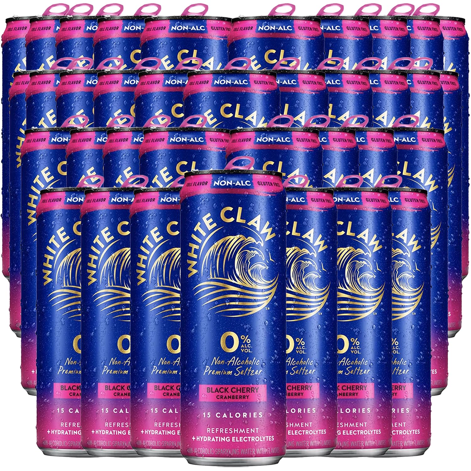 Amazon.com : White Claw 36 Pack 0% Alcohol Black Cherry Cranberry