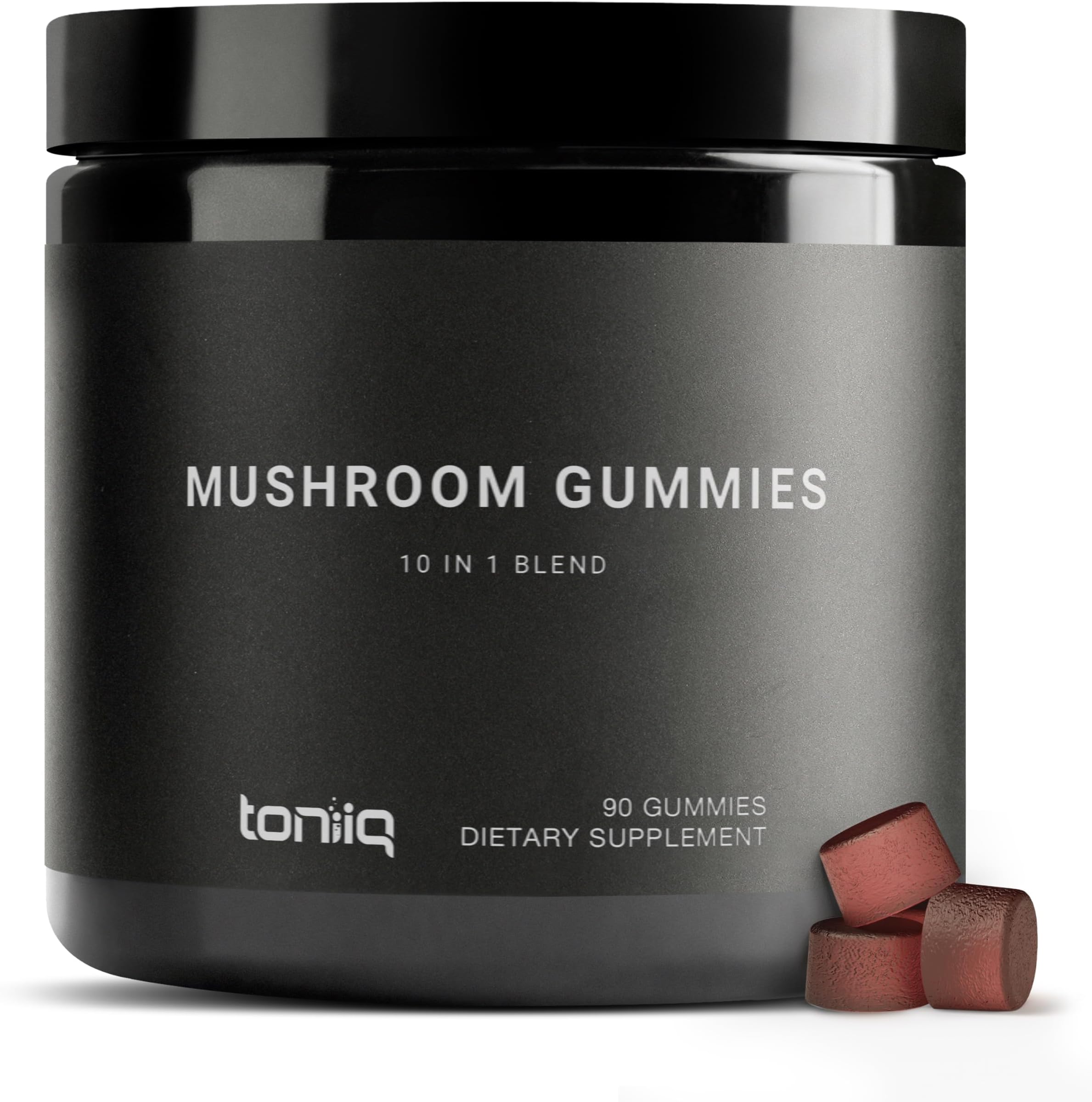 5,000mg Highly Potent Mushroom Gummies with Lion's Mane - 10:1 Ultra Concentrated Extract - Powerful 10 Mushroom Blend with Chaga, and Reishi - Mushroom Blend Lion's Mane Gummies for Adults and KidsTQ