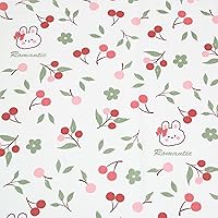 Vista 3 de Hanjunzhao Paquete de 10 piezas de tela de algodón con estampado floral de 18 x 22 pulgadas, cuadrados de tela acolchada precortados para coser