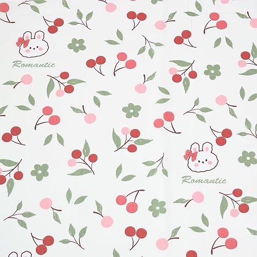 Miniatura 3 de Hanjunzhao Paquete de 10 piezas de tela de algodón con estampado floral de 18 x 22 pulgadas, cuadrados de tela acolchada precortados para coser