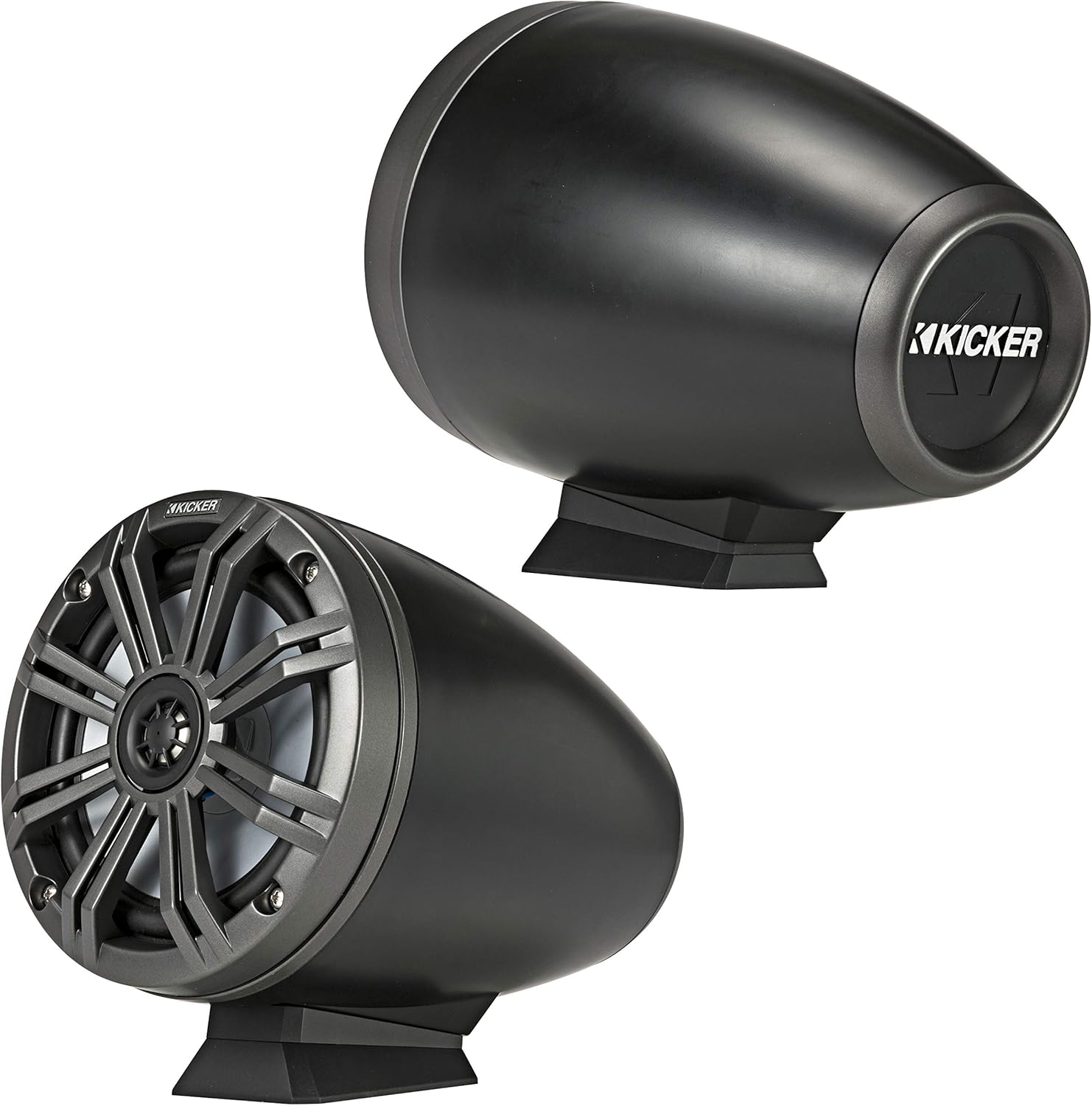 Kicker 46KMFC65-RS Marine Audio Boat 6 1/2" Coaxial Wake Board Tower Speaker System - Certified Refurbished (Renewed)