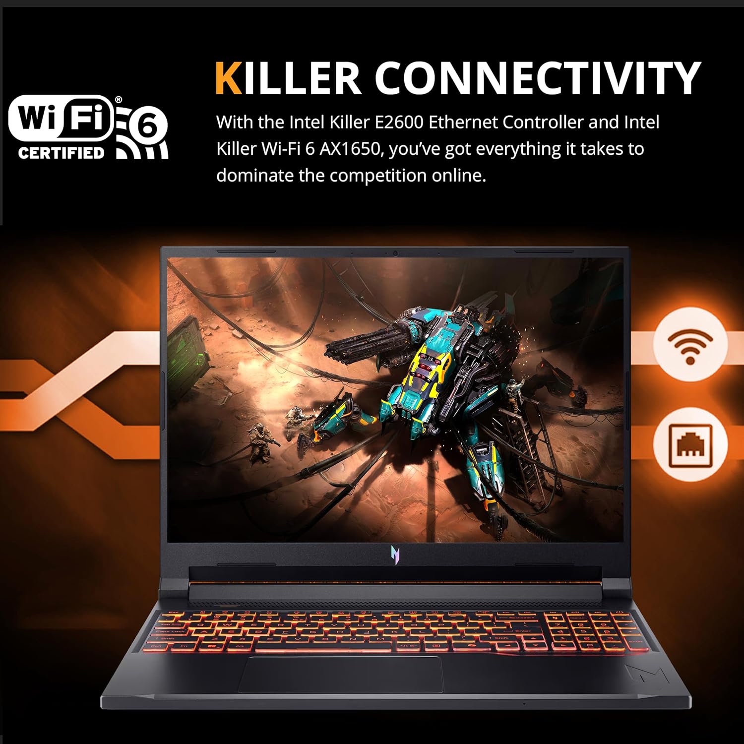 acer Nitro V 16 16" WUXGA 180Hz Gaming Laptop, Intel Core 7 240H, 32GB DDR5, 3TB Storage(2TB SSD+1TB Docking Station Set), GeForce RTX 5060, Backlit Keyboard, Num Pad, Wi-Fi 6, Win 11 Pro, Black