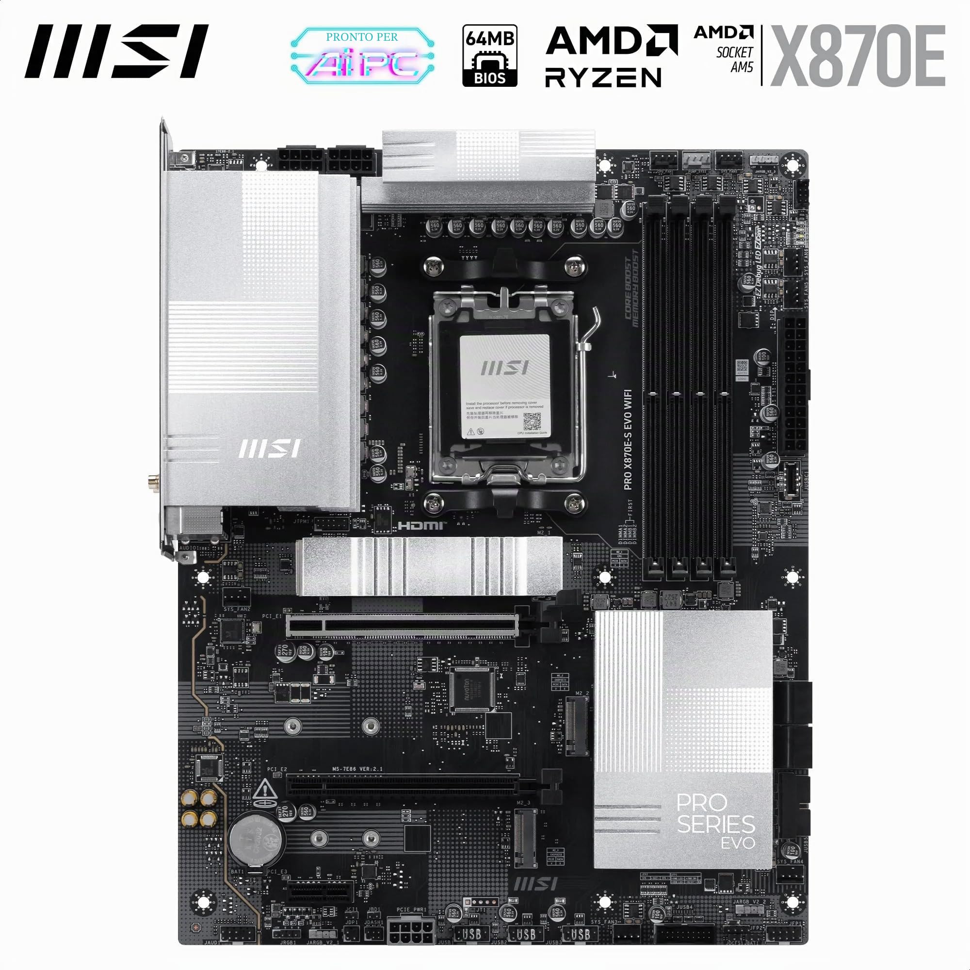 MSI PRO X870E-S EVO WIFI (AM5)