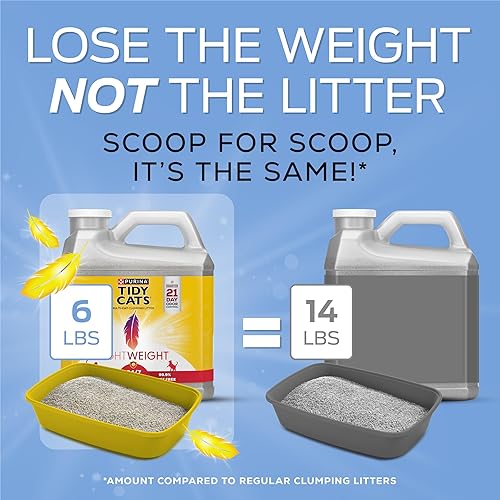 Miniatura 3 de Arena para gatos Purina Tidy Cats, arena ligera de aglomeración con rendimiento las 24 h, Rendimiento 24/7