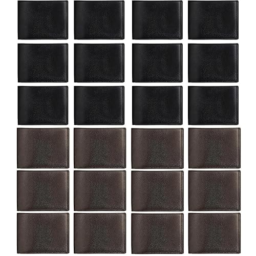 24 Pcs Leather Wallet for Men Bulk-Thank You Gifts for